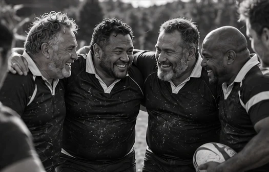 Lifelong rugby friends reconnecting as a team