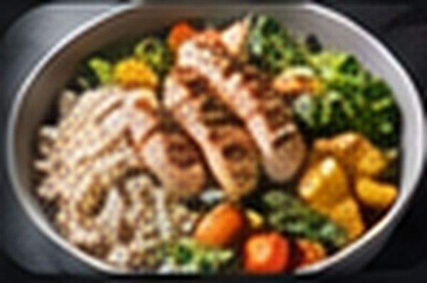 Chicken, vegetables and a balanced meal